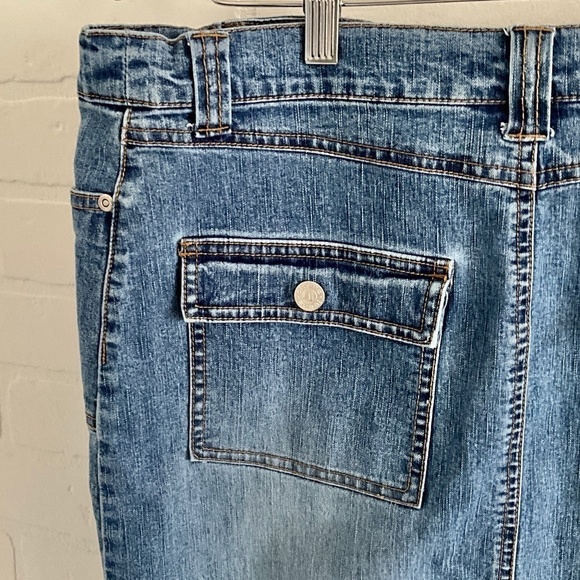 Vintage Y2K Thyme maternity Denim jeans skirt Medium wash Blue M - Picture 6 of 9